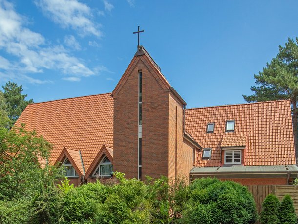Katholische Kirche St. Elisabeth in Norddorf auf Amrum - Außenansicht